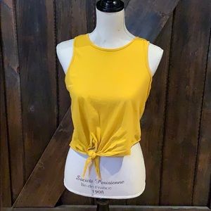 Mustard Yellow crop top